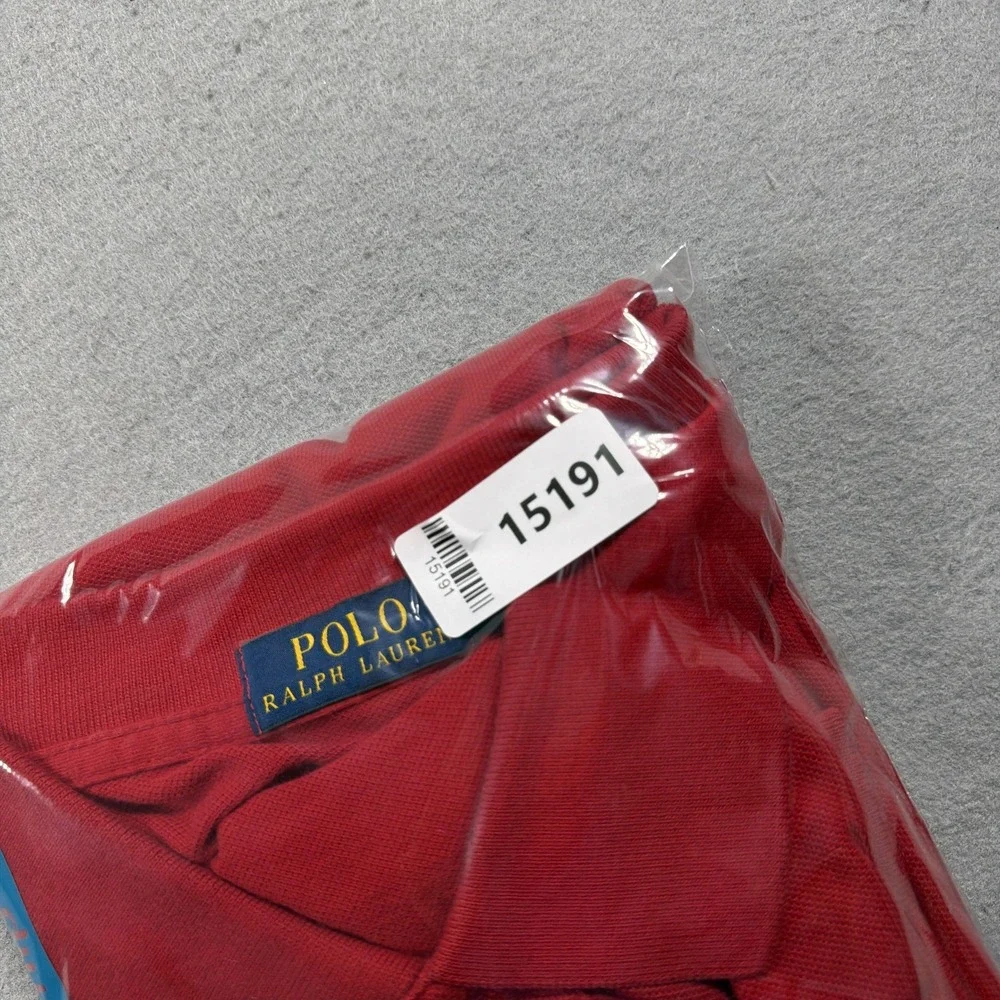 Polo Ralph Lauren Polo Shirt Mens 3XB Red USA Flag Big Pony Casual Short Sleeve